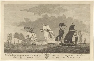 Gevecht tegen vier loggers, 1782
