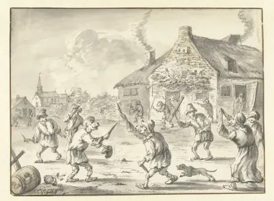 Gevecht tussen apen
