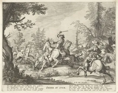Gevecht tussen cavaleristen
