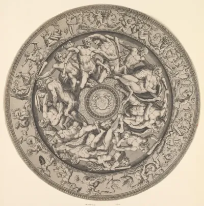 Gevecht tussen de Centaurs en Tritons
