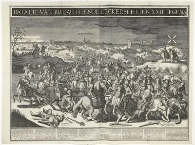 Gevecht tussen de heer van Breauté en Gerrit Abrahamsz. Lekkerbeetje op de Vughterheide, 1600