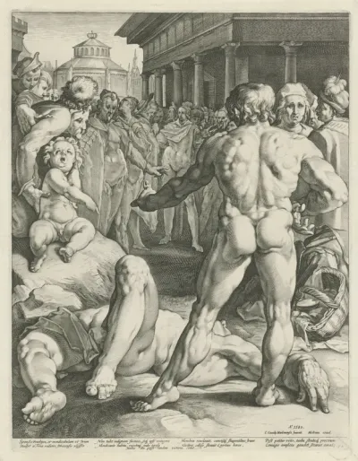 Gevecht tussen Odysseus en Irus