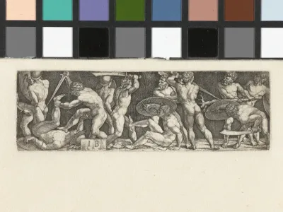 Gevecht van gladiatoren te voet