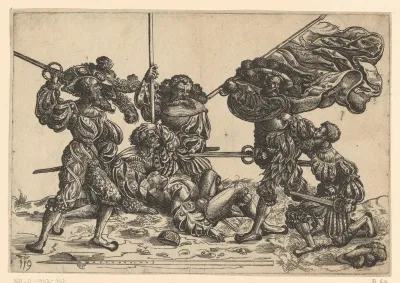 Gevecht van landsknechten