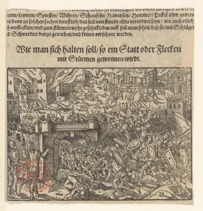 Gevechten in een stad