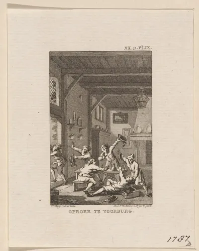 Gevechten met Orangisten te Voorburg, 1787