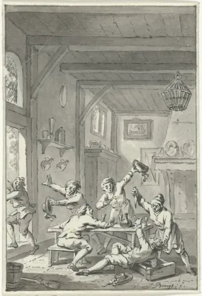 Gevechten met Orangisten te Voorburg, 1787