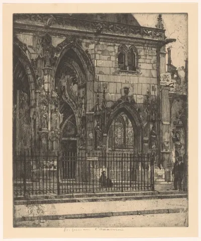 Gevel van de Saint-Germain-l'Auxerrois in Parijs