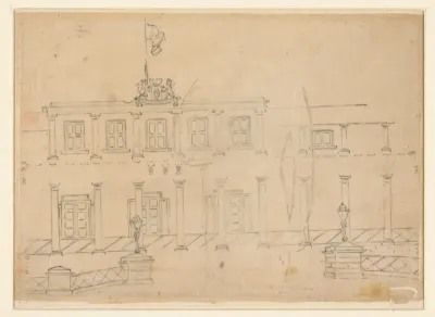 Gevel van een regeringsgebouw