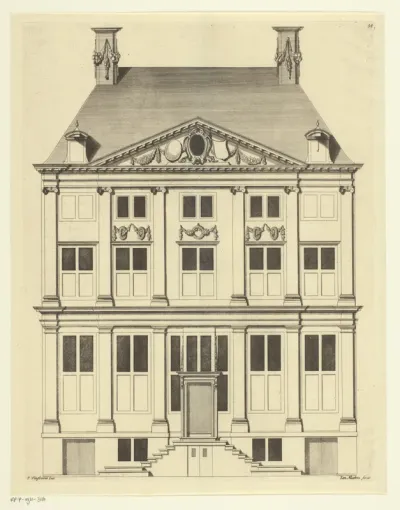 Gevel van een woonhuis in Amsterdam