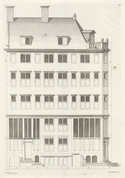 Gevel van een woonhuis te Amsterdam