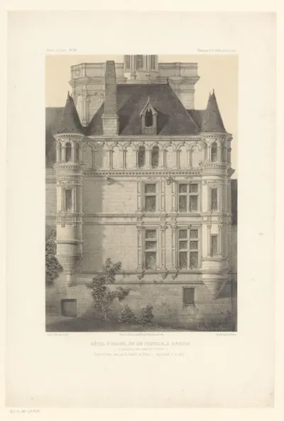 Gevel van het stadspaleis Logis Pincé te Angers
