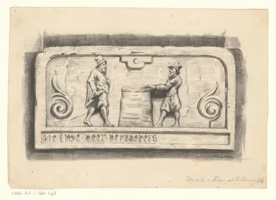 Gevelsteen in de Dirk van Hasseltsteeg 16
