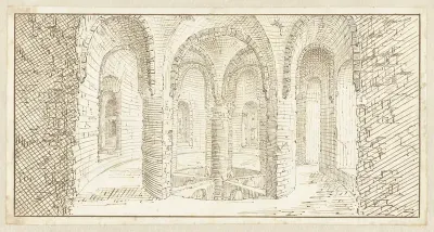 Gewelven in het interieur van een bouwwerk