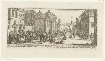 Gewonden bij een ziekenhuis
