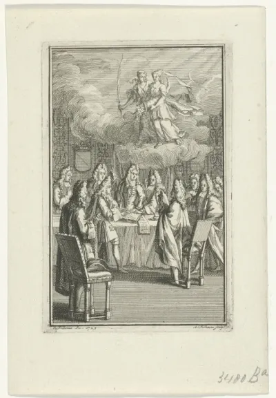 Gezelschap aan een tafel