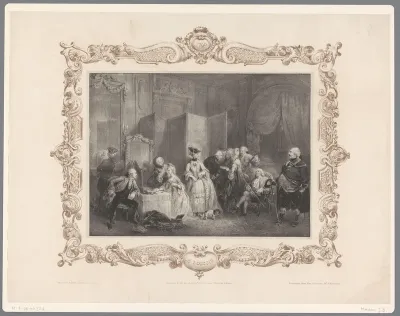 Gezelschap in een boudoir