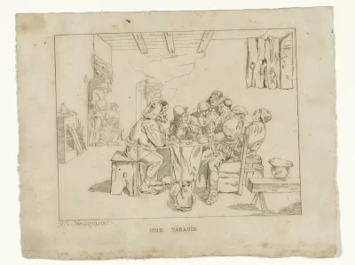 Gezelschap in een herberg
