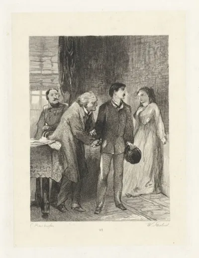 Gezelschap in een kamer