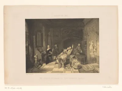 Gezelschap in interieur