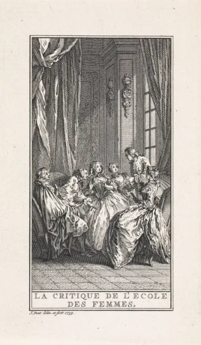 Gezelschap van vrouwen in een vertrek