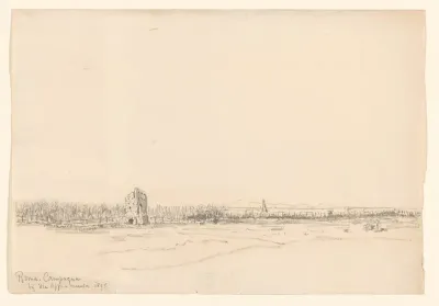 Gezicht bij de Via Appia nuova