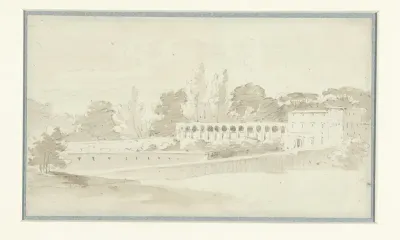 Gezicht bij het Casino Borghese