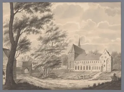 Gezicht bij het klooster Ter Apel