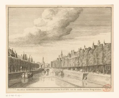 Gezicht binnen Zierikzee, 1745
