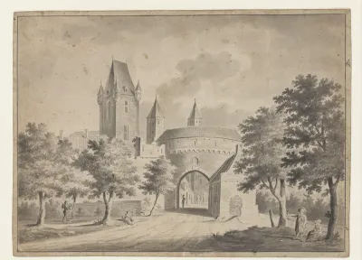 Gezicht de Leeuwenpoort, te Emmerik