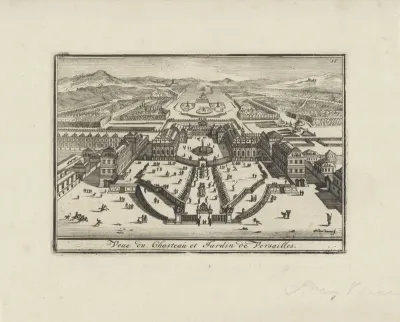 Gezicht het paleis van Versailles