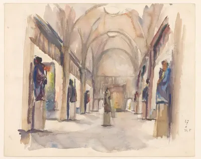 Gezicht in de eregalerij van het Rijksmuseum: Weense tentoonstelling 1947