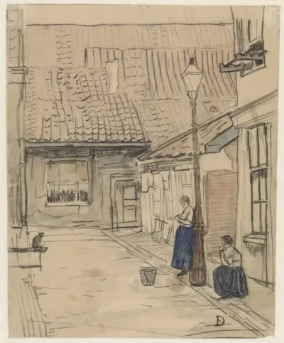 Gezicht in de Rozenstraat te Amsterdam