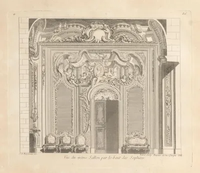 Gezicht in de salon van prinses Czartoryski
