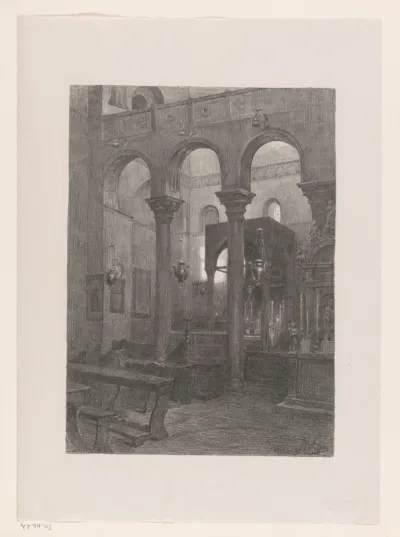 Gezicht in de San Marco, Venetië