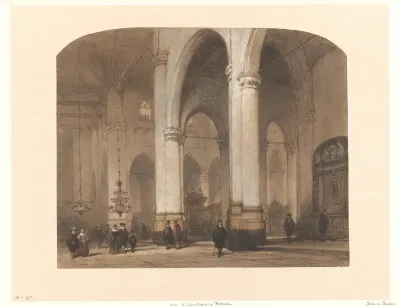 Gezicht in de St.-Laurenskerk te Rotterdam
