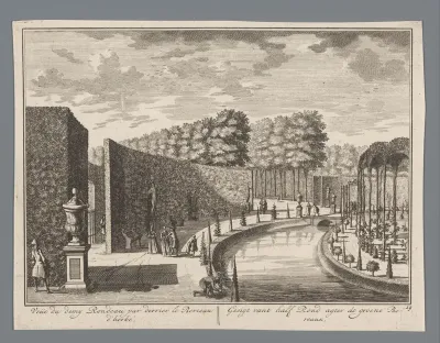 Gezicht in de tuin van Slot Zeist