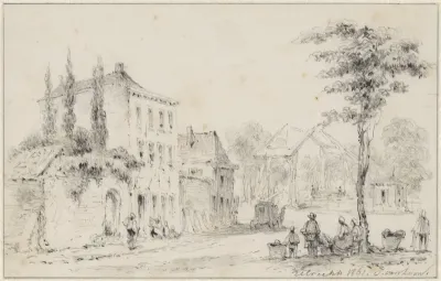 Gezicht in een buitenwijk van Utrecht