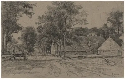 Gezicht in een Drents dorp