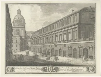 Gezicht in een straat te Rome