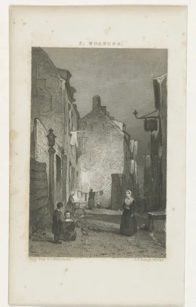 Gezicht in een straat