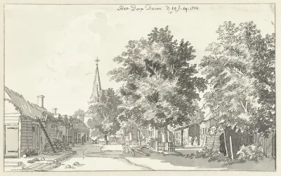 Gezicht in het dorp Doorn