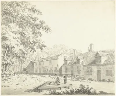 Gezicht in het dorp Schore, op Zuid-Beveland