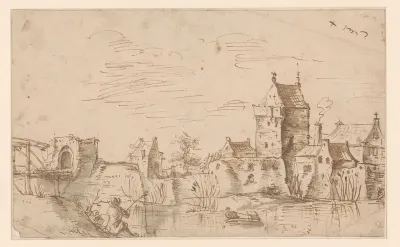 Gezicht in Zwolle, mogelijk bij de Kamperpoort