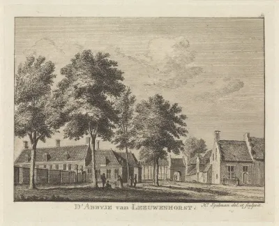 Gezicht op Abdij Leeuwenhorst