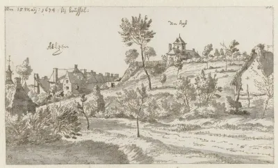 Gezicht op Aelzen (Alsemberg?)