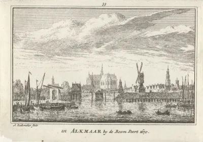 Gezicht op Alkmaar, 1670