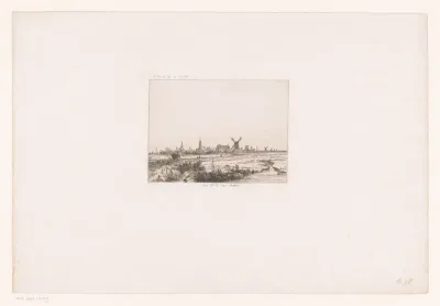 Gezicht op Amsterdam vanaf de Kadijk