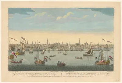 Gezicht op Amsterdam vanaf het IJ