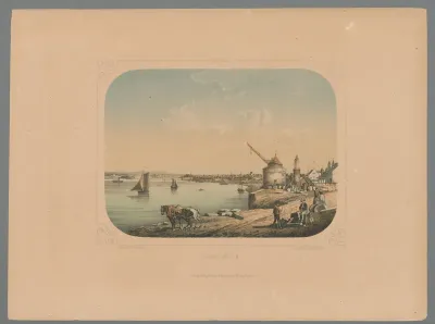 Gezicht op Andernach aan de Rijn